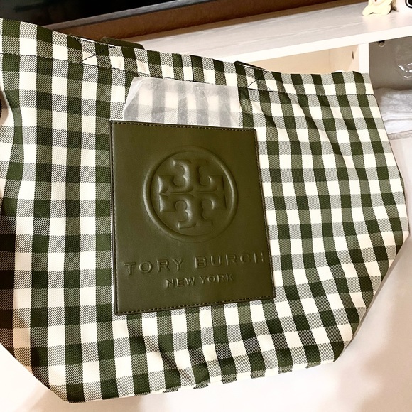 🆕🍀Tory Burch piper gingham small square tote bag/shoulder bag - Picture 9 of 10